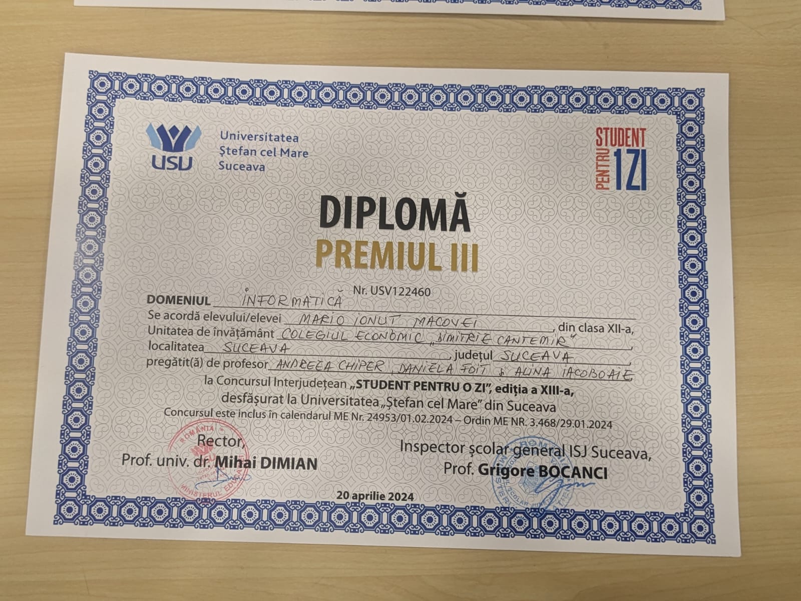 Student pentru o zi ediția 2024 3